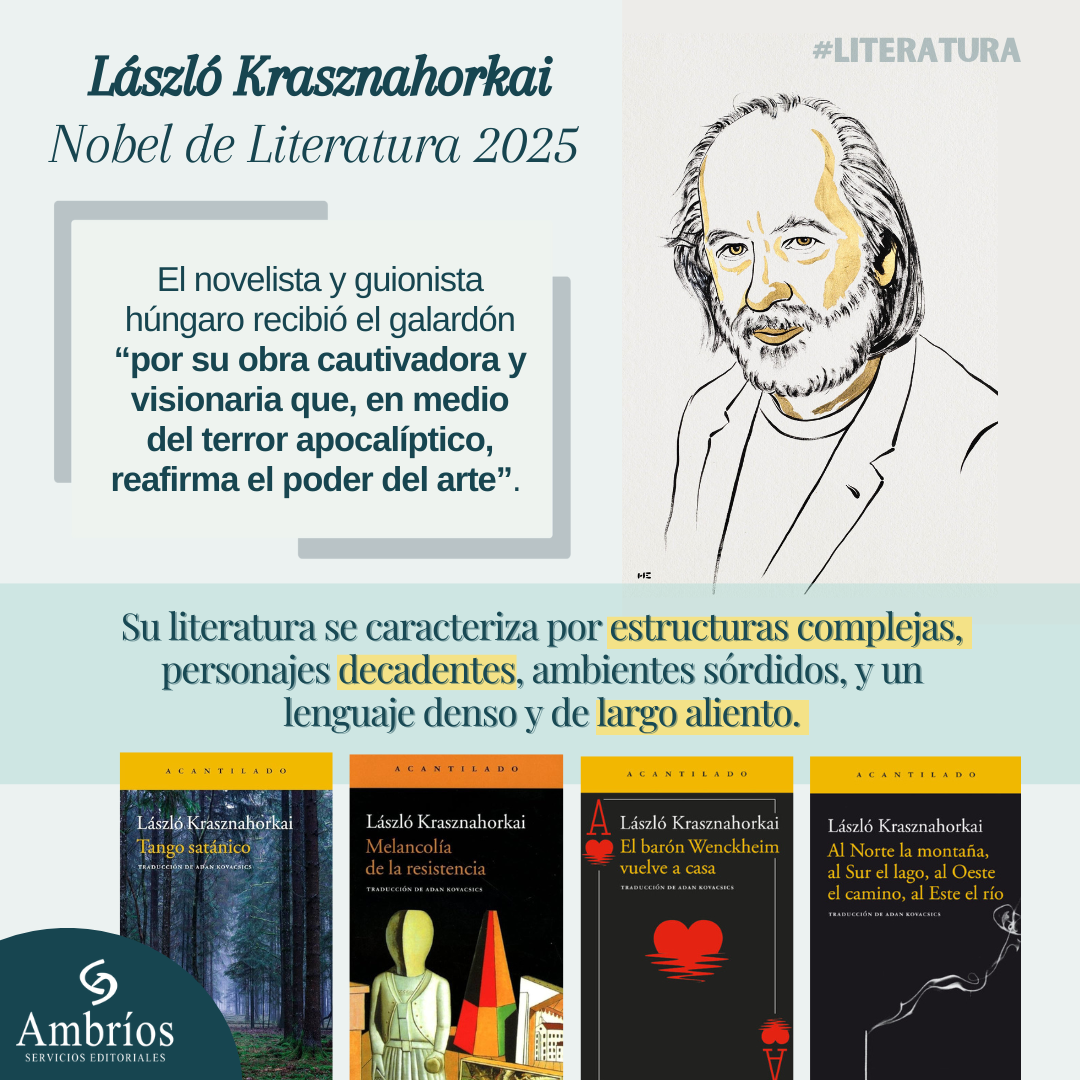 László Krasznahorkai, el “maestro del apocalipsis”, recibe el Premio Nobel de Literatura 2025